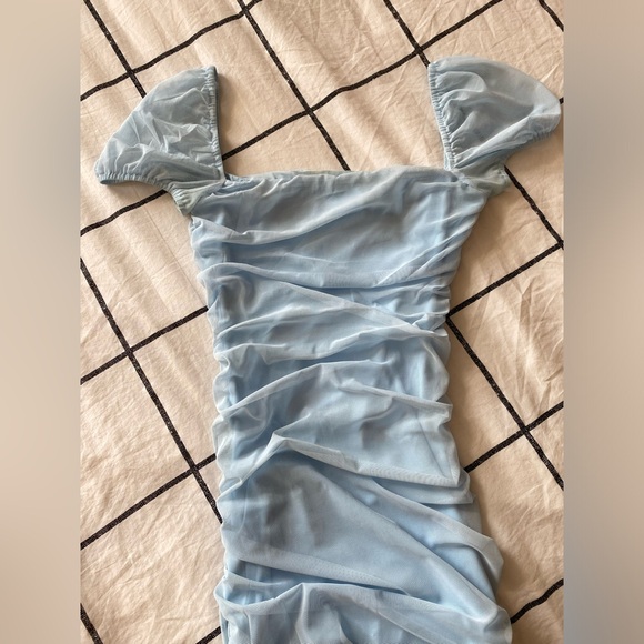 Princesspolly Charvi Baby Blue Mini Dress - Picture 2 of 4